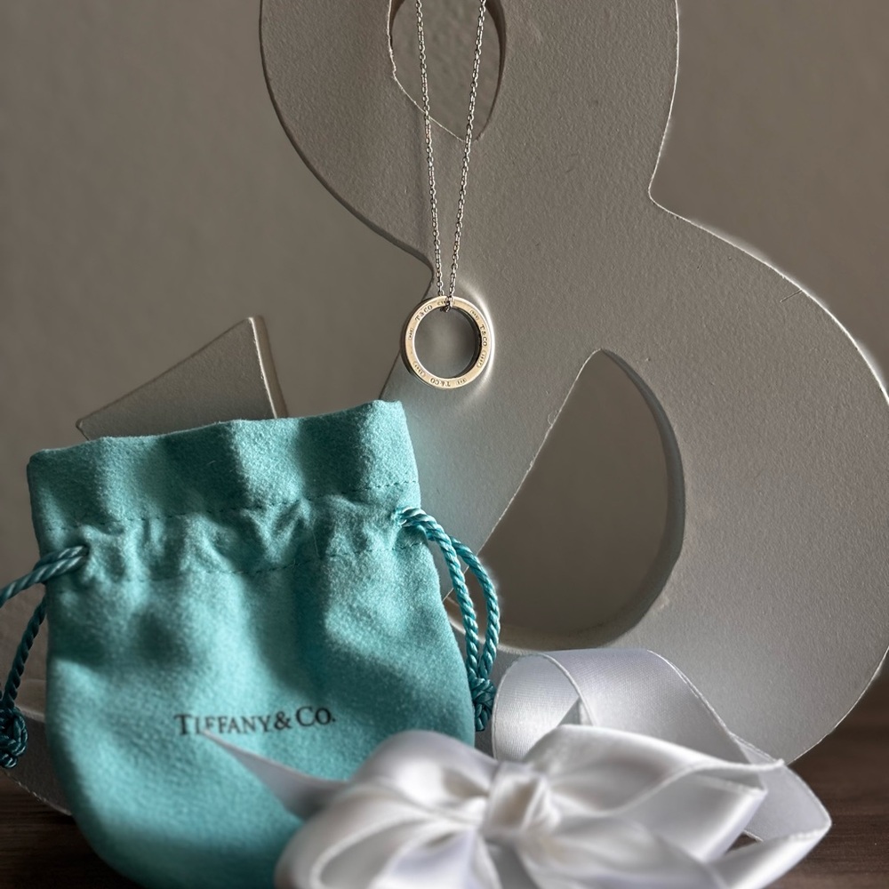 Tiffany & Co. 1837 Silver Circle Pendant Necklace